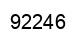 Number 92246 black image