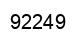 Number 92249 black image