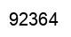 Número 92364 imagen negro