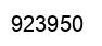 Number 923950 black image