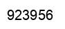 Number 923956 black image