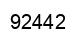 Number 92442 black image