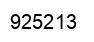 Number 925213 black image