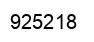 Number 925218 black image