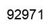 Number 92971 black image