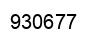 Number 930677 black image