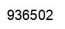 Number 936502 black image