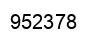 Number 952378 black image