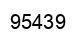 Number 95439 black image