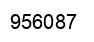 Number 956087 black image