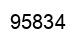 Number 95834 black image