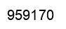 Number 959170 black image