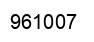 Number 961007 black image