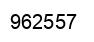 Number 962557 black image