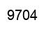 Number 9704 black image