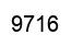 Number 9716 black image