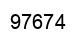 Number 97674 black image