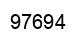 Number 97694 black image