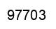 Number 97703 black image