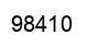 Number 98410 black image