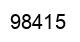 Number 98415 black image