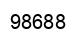 Number 98688 black image