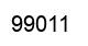 Number 99011 black image