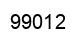 Number 99012 black image