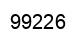 Number 99226 black image