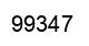 Number 99347 black image