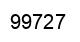 Number 99727 black image