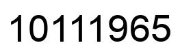 Número 10111965 imagen negro