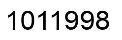 Number 1011998 black image