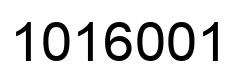 Number 1016001 black image