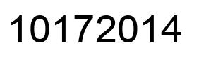 Number 10172014 black image