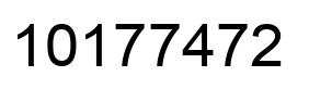 Number 10177472 black image