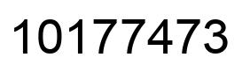 Number 10177473 black image