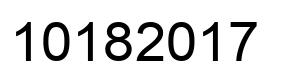 Number 10182017 black image