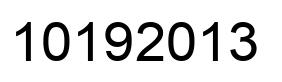Number 10192013 black image