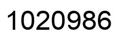 Number 1020986 black image