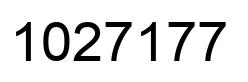 Número 1027177 imagen negro