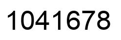 Number 1041678 black image