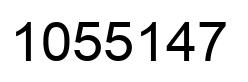 Number 1055147 black image