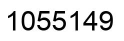 Number 1055149 black image