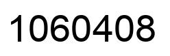 Number 1060408 black image