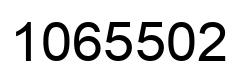 Number 1065502 black image