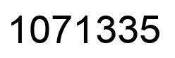 Number 1071335 black image