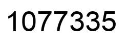 Number 1077335 black image