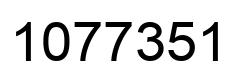 Number 1077351 black image