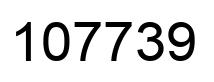 Number 107739 black image